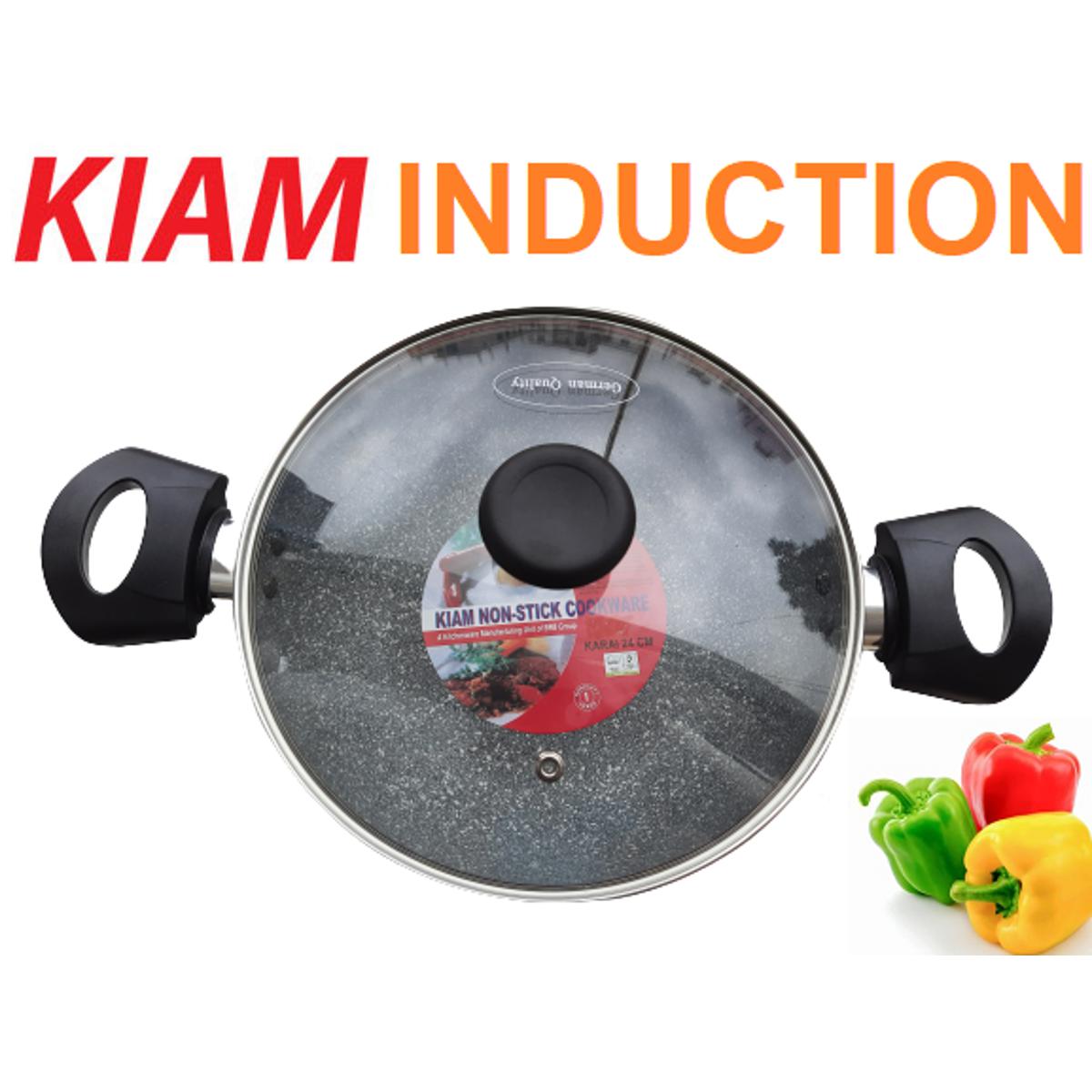 Picture of Kiam karai 24CM with glass lid (Induction)