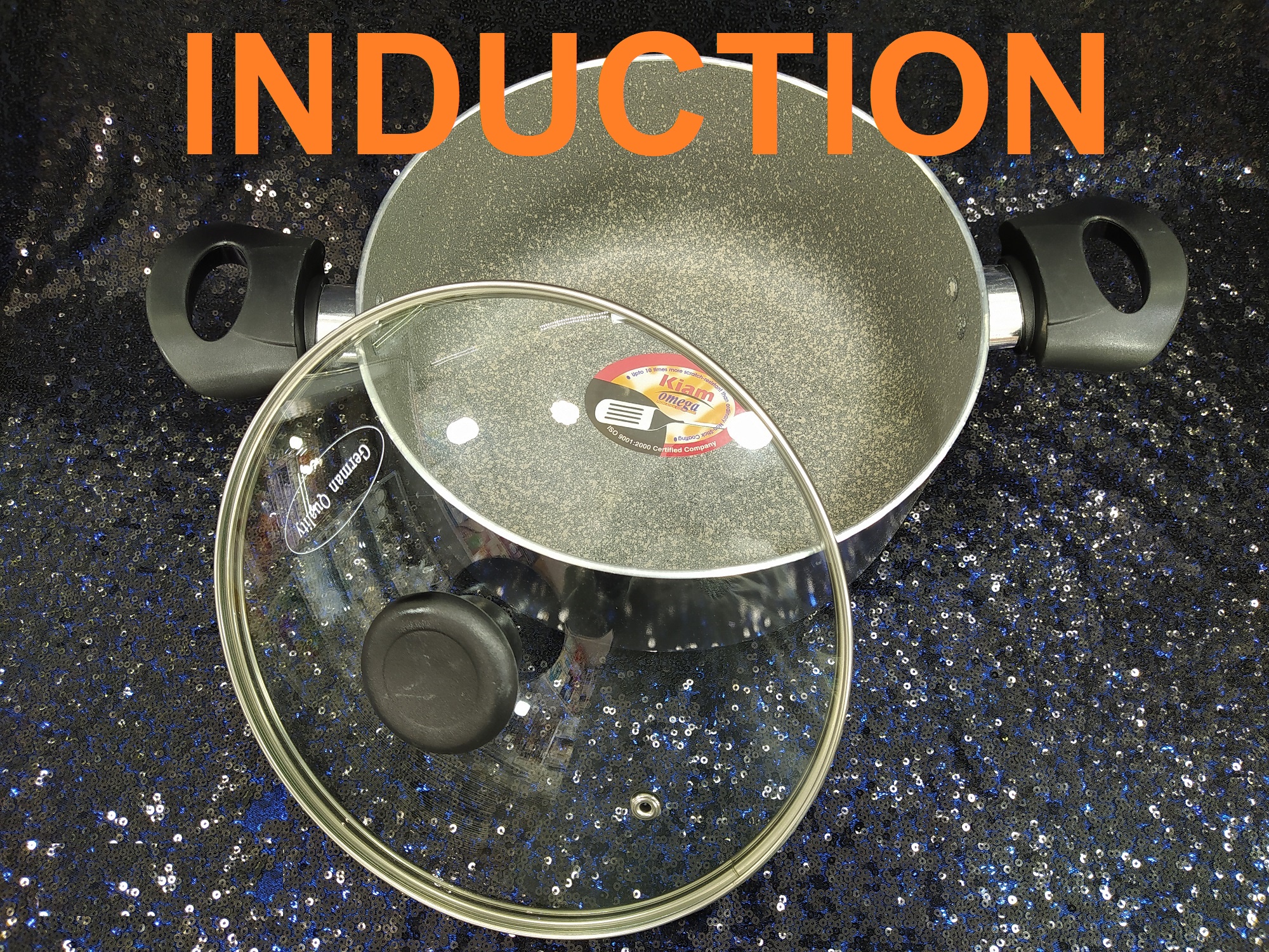 Picture of Kiam sospan 24CM with glass lid (Induction)