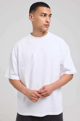 Buy  Oversized Plain T-Shirt – White Online Best Price In Bangladesh