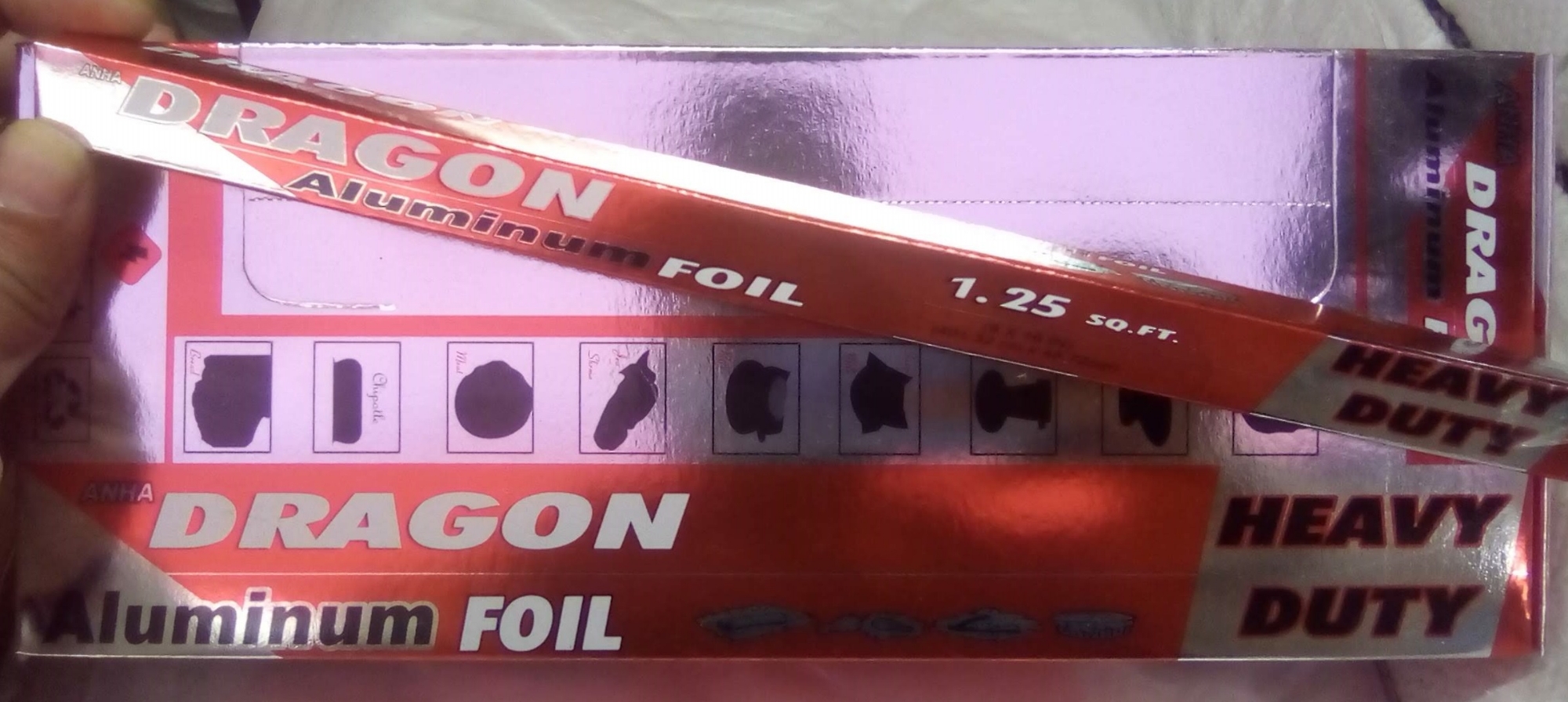 Picture of 12 Pieces Aluminum Foil Paper 1.25 Square Feet