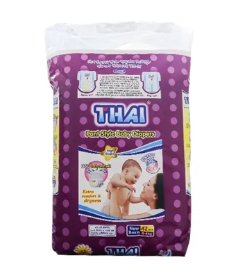 Picture of Thai Baby Diaper Pant New Born (0-4 Kg) 42 Pcs