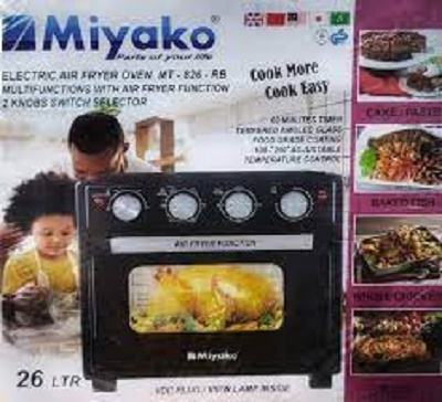 Picture of 26 Liter Miyako Electric Oven + Air Fryer MT-826-RB