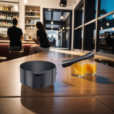 Picture of Hawkins Futura Milkpan, Capacity 1.5 Litre, Diameter 17.8 Cm, Thickness 3.25 Mm, Black (As15)