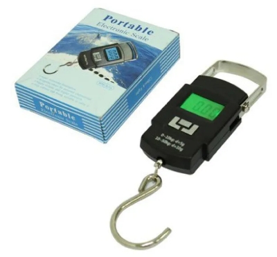 Picture of Digital Hanging Weight Scale, Portable Hanging Electronic Hook Scale-Black - Weight Machine Digital