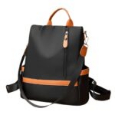 Picture of New Design Women Backpack Nylon Waterproof Anti-Theft Travel Bagpack(Apricot)