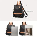 Picture of New Design Women Backpack Nylon Waterproof Anti-Theft Travel Bagpack(Apricot)
