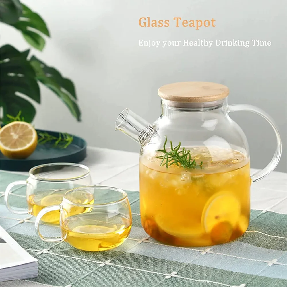Picture of Clear Glass Tea / Coffee / Juice Kettle 55-1