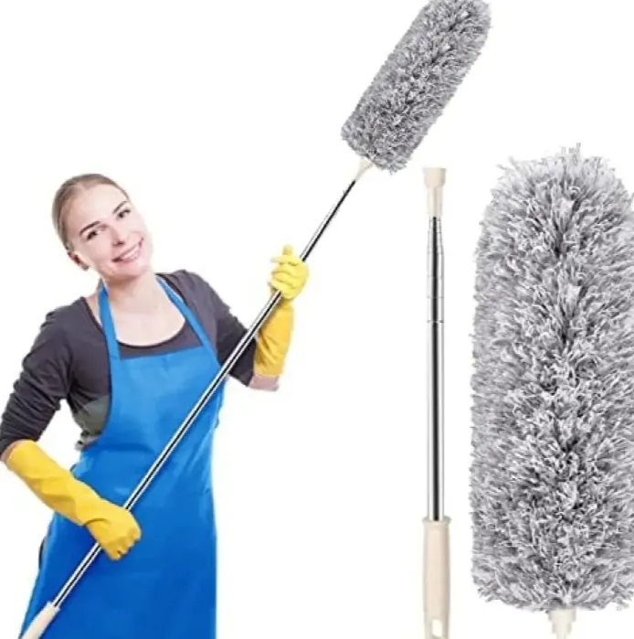 Picture of Extendable Handle Microfiber Duster for Cleaning, Dusters with Telescoping Extension Pole Mini Dusters for Cleaning Car Window