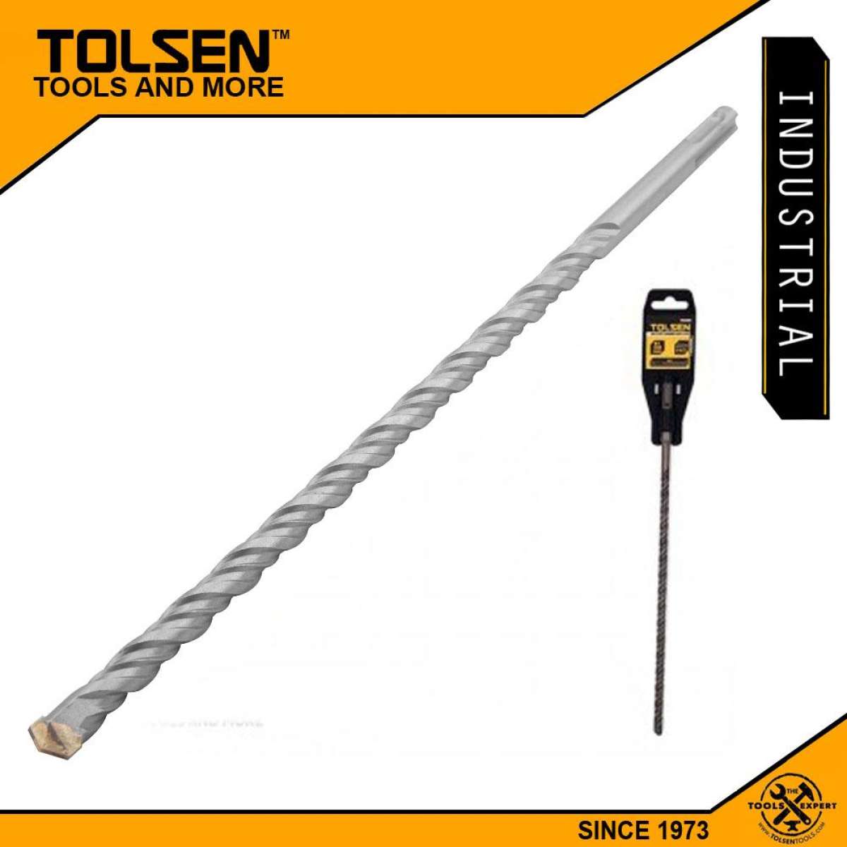 Picture of TOLSEN SDS Plus Hammer Drill Bits (12x160mm) Industrial Grade 75328 - Kings Trading