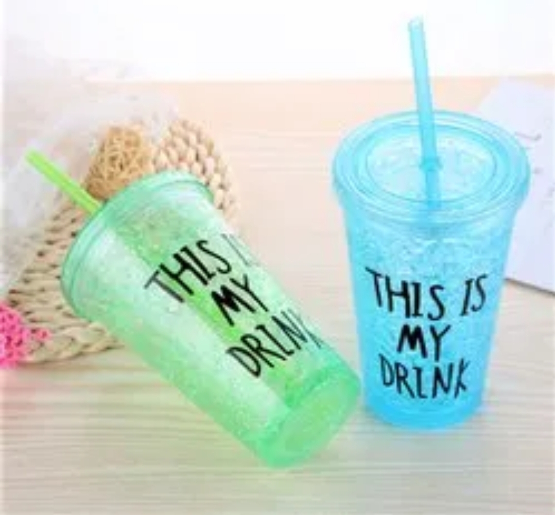 Picture of 1 Refreshing Drinks In Mason Jars With Handle Colorful Lid With Reusable Straw MULTI-COLOR