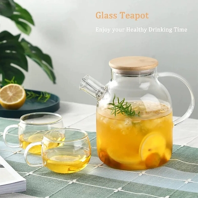 Picture of Clear Glass Tea / Coffee / Juice Kettle 55-1