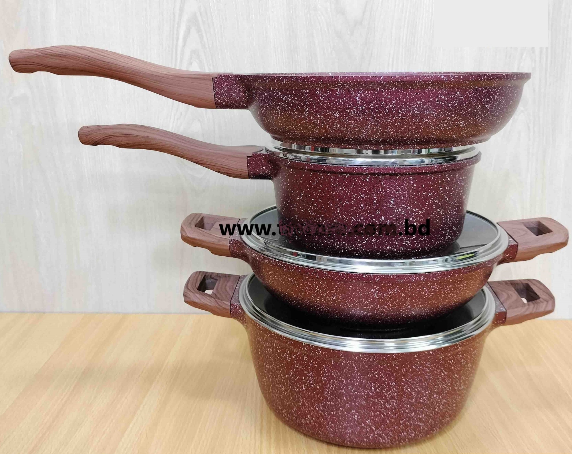 Picture of MGC 7 Pieces Die-Casting Aluminum Cookware Set (INDUCTION)