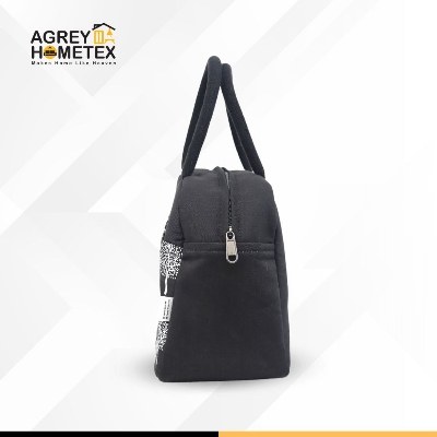 Buy Lunch Carry Bag, Cotton Fabric , Black, (10.5″x8.5″x5″)  Best Price In Bangladesh