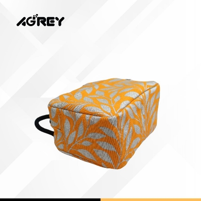 Buy Lunch Carry Bag, Jute Cotton , Yellow & Silver, (10.5″x8.5″x5″) Best Price In Bangladesh