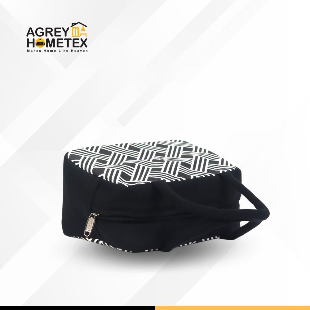 Buy Lunch Carry Bag, Cotton Fabric, Black & White, (9.5″x7.5″x5″)  Best Price In Bangladesh