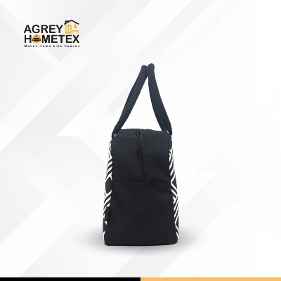 Buy Lunch Carry Bag, Cotton Fabric, Black & White, (9.5″x7.5″x5″)  Best Price In Bangladesh