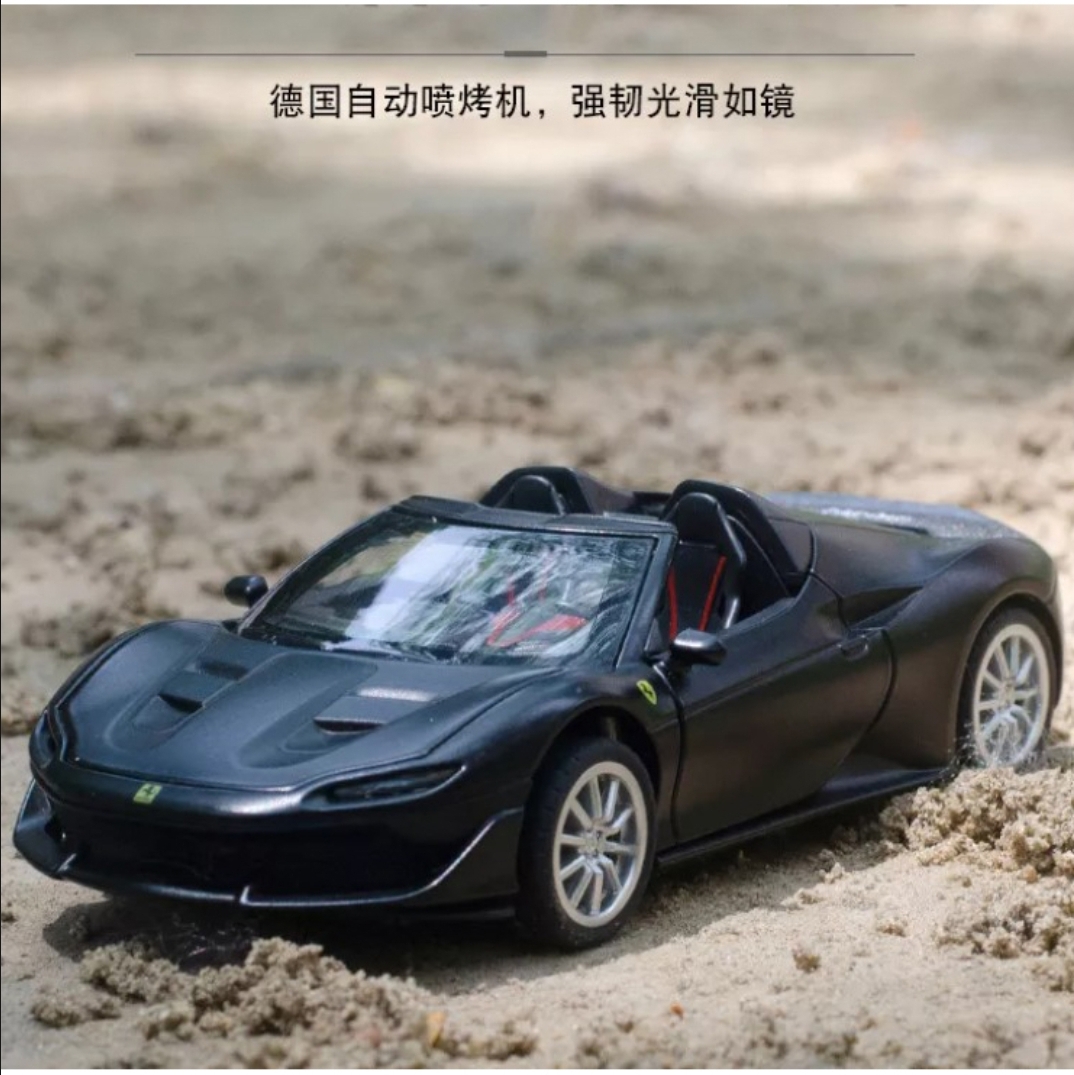 Picture of 1PC Ferrari J50 Diecast Alloy Car 1:32 Supercar Vehicles Metal Car Model Car Sound Light Toys For Gift