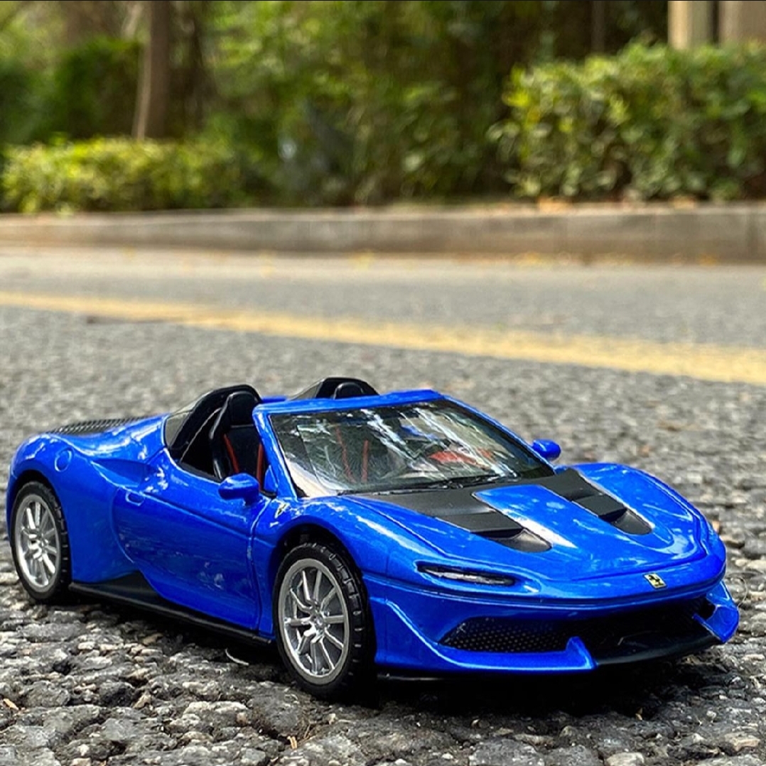Picture of 1 PC Ferrari J50 Diecast Alloy Car 1:32 Supercar Vehicles Metal Car Model Car Sound Light Toys For Gift