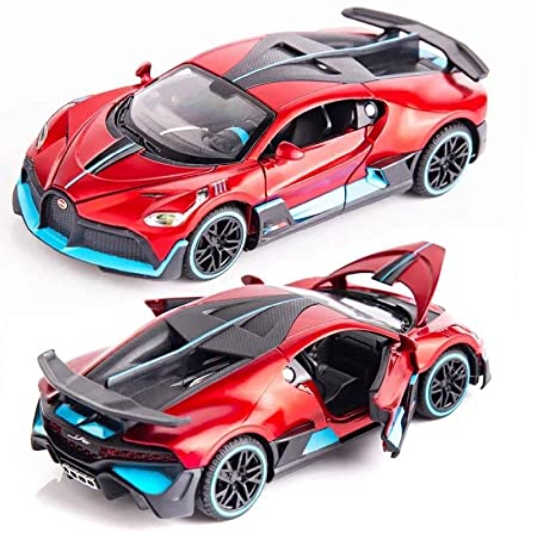 Picture of 1PC 1:32 Bugatti DIVO Diecast Alloy Car Super Sports Racing Car Simulation Toy Vehicles Metal Car Model Car Sound Light Toys For Gift