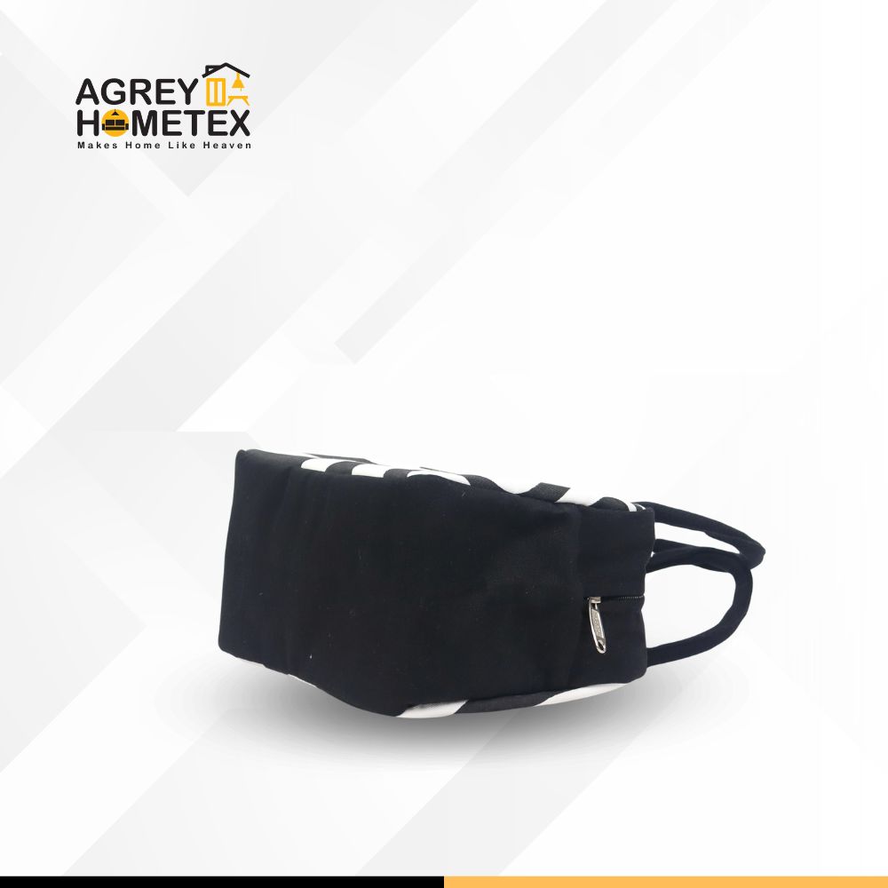 Buy Lunch Carry Bag, Cotton Fabric, Black & White, (9.5″x7.5″x5″)  Best Price In Bangladesh
