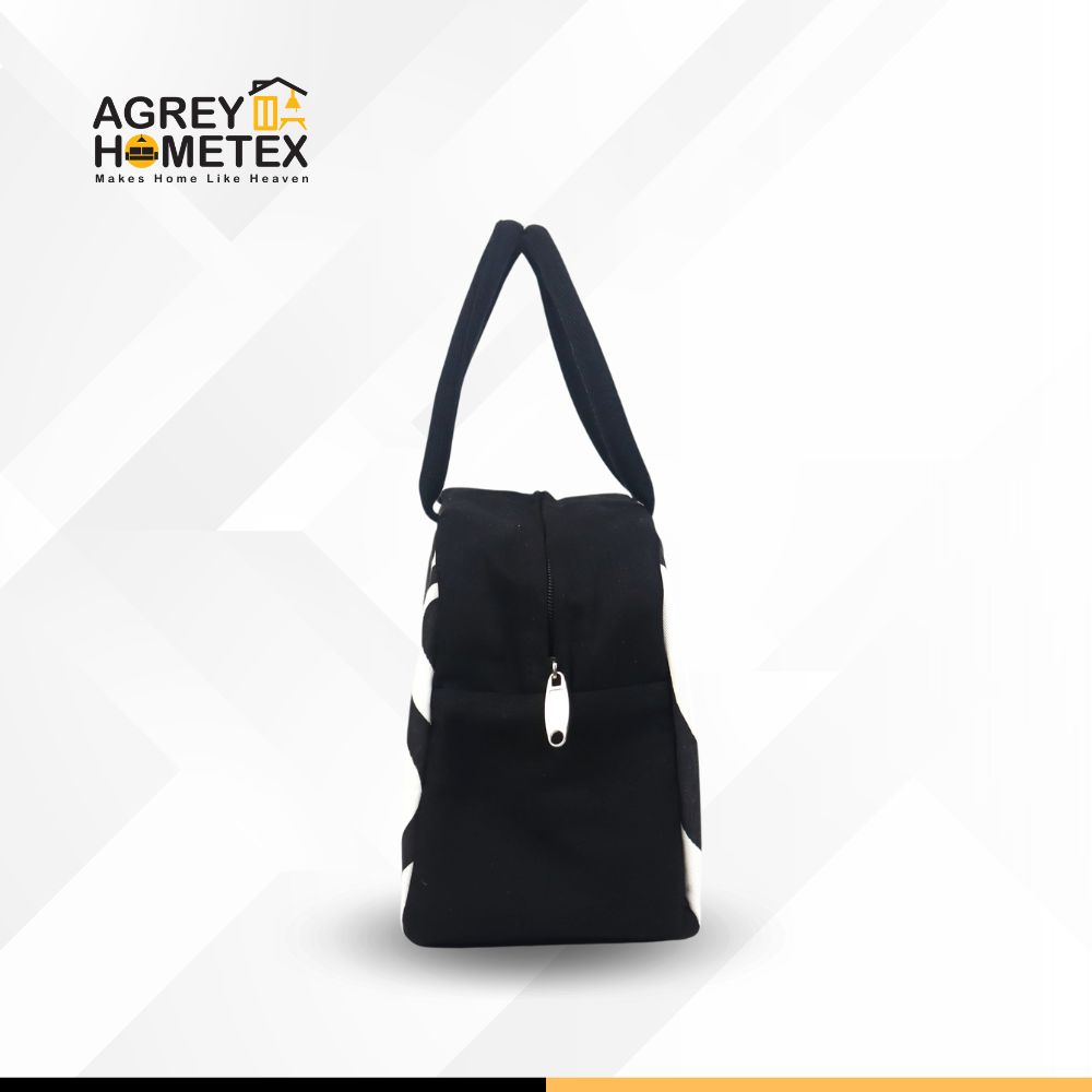 Buy Lunch Carry Bag, Cotton Fabric, Black & White, (9.5″x7.5″x5″)  Best Price In Bangladesh