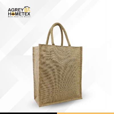 Buy Jute Shopping Bag with Zipper, Natural & Black, (12"x14") Best Price In Bangladesh