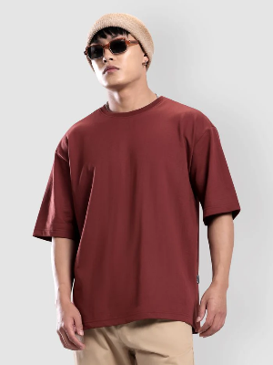 Buy  Oversized Plain T-Shirt – Maroon Best Price In Bangladesh
