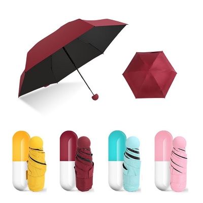 Picture of Fashionable Cute Capsule Umbrella Trendy Compact Portable Design