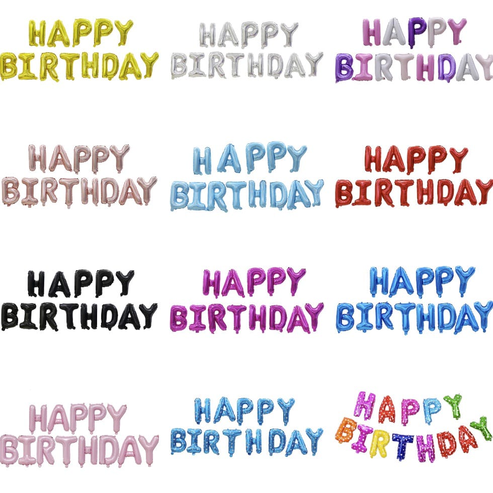 Picture of Happy birthday foil balloons