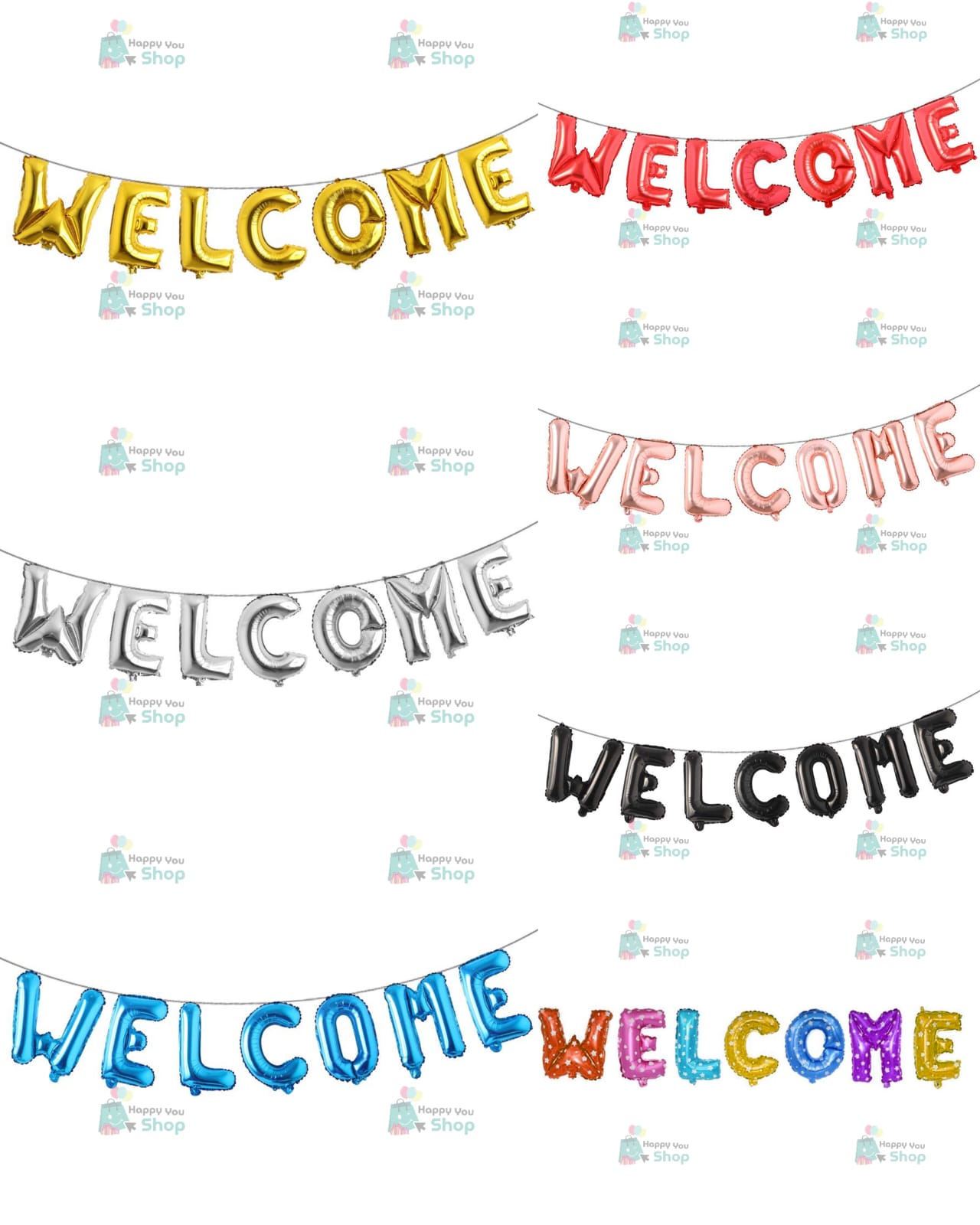 Picture of Welcome foil balloons