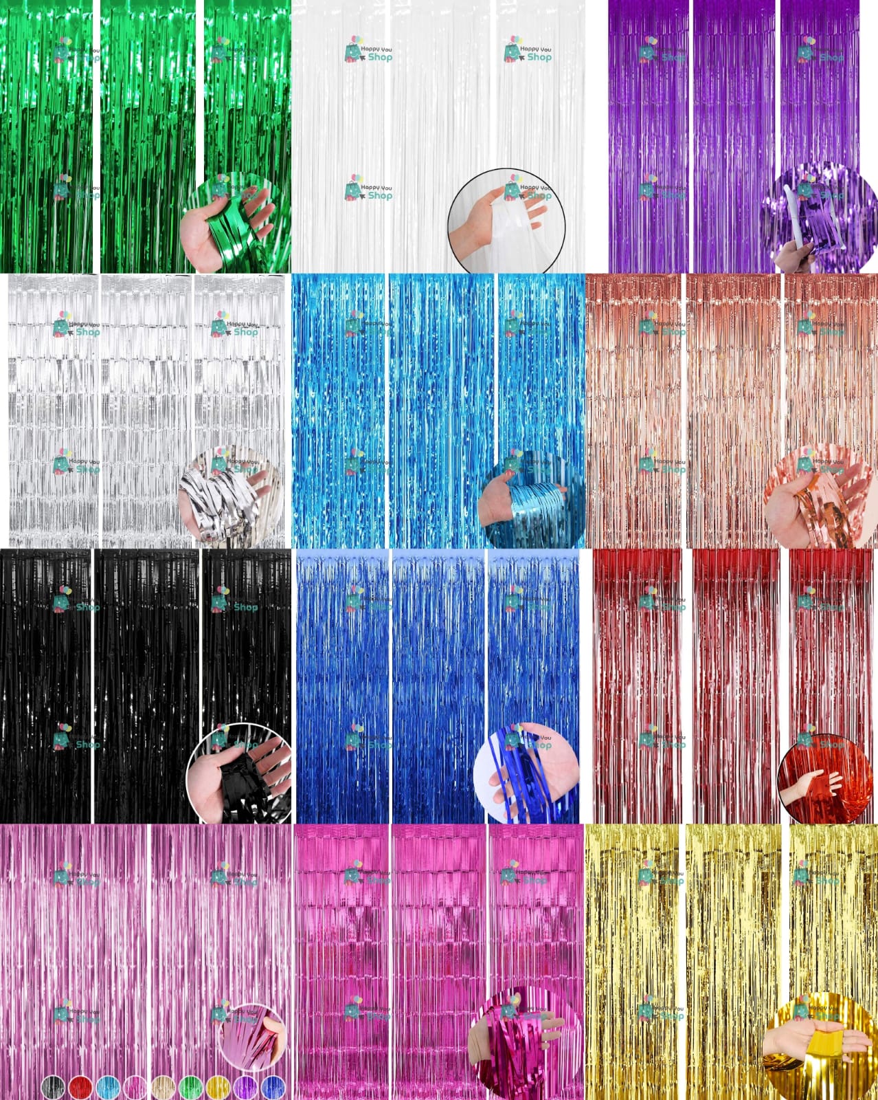 Picture of Rain silk decorations backdrops curtain