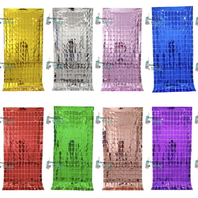 Picture of Square rainsilk backdrop curtain decorations