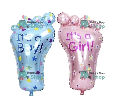 Picture of Baby shower gender reveal Large foil balloons