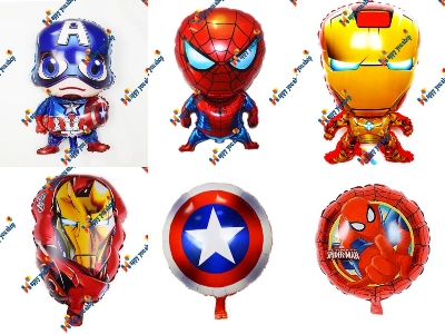 Picture of Avengers foil balloons set(Spiderman,Ironman,Captain america)