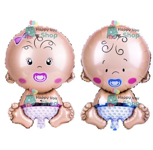 Picture of Baby shower gender reveal Large foil balloons