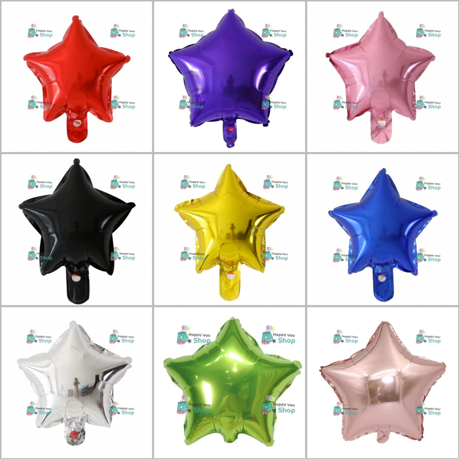 Picture of Medium size star foil balloons (2pcs)