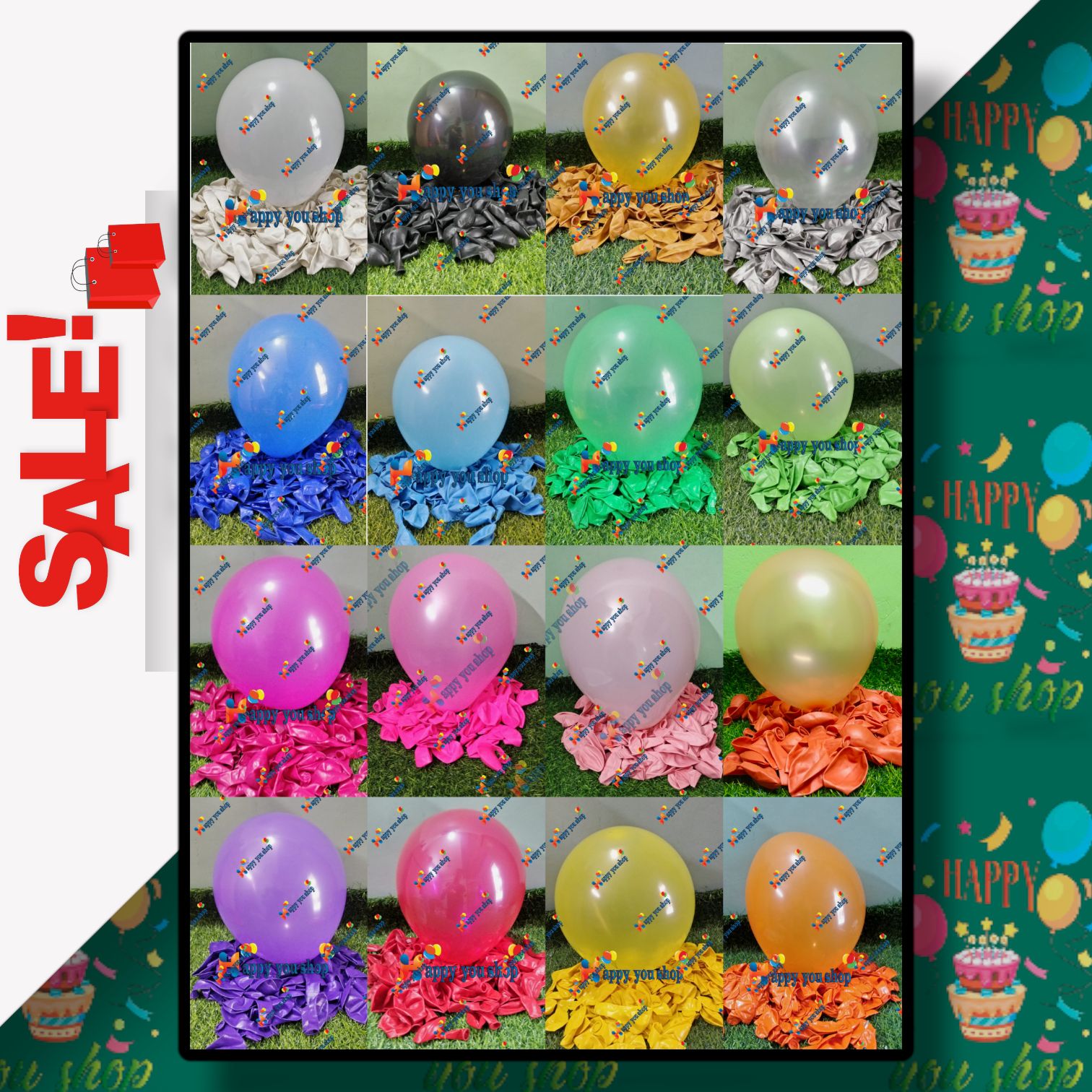 Picture of Monty latex Balloon 25 Pieces for decorations