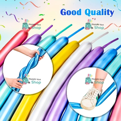 Picture of Long Twisting Balloons (metallic multi) 15 pieces