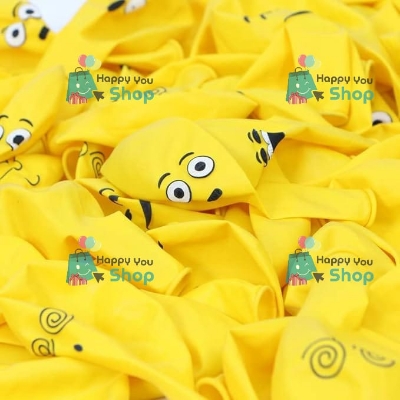 Picture of 20 piece random design emoji balloons (Random design)