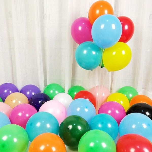 Picture of 50 piece multi color balloons for decorations program