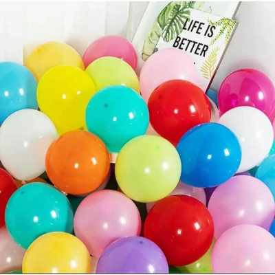 Picture of 50 piece multi color balloons for decorations program