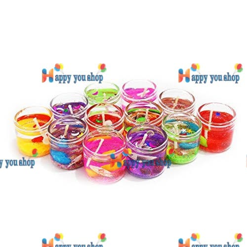 Picture of Cut little Glass jelly candle 6 pcs