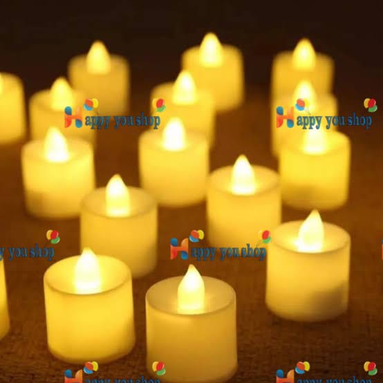 Picture of Party Decoration LED Candle Lamp - Golden (5 Pieces) - Candle
