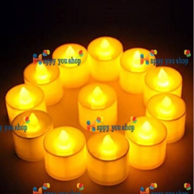 Picture of Party Decoration LED Candle Lamp - Golden (5 Pieces) - Candle