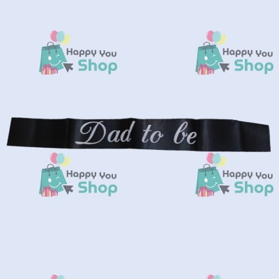 Picture of Dad to be sash for baby shower program decorations