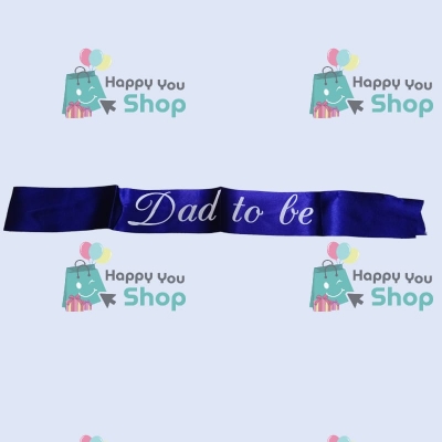 Picture of Dad to be sash for baby shower program decorations