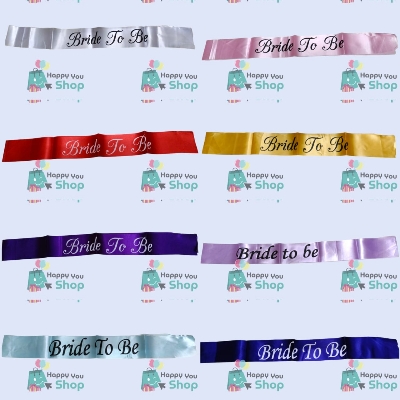 Picture of Bride To Be Exclusive Satin Sash - Random color