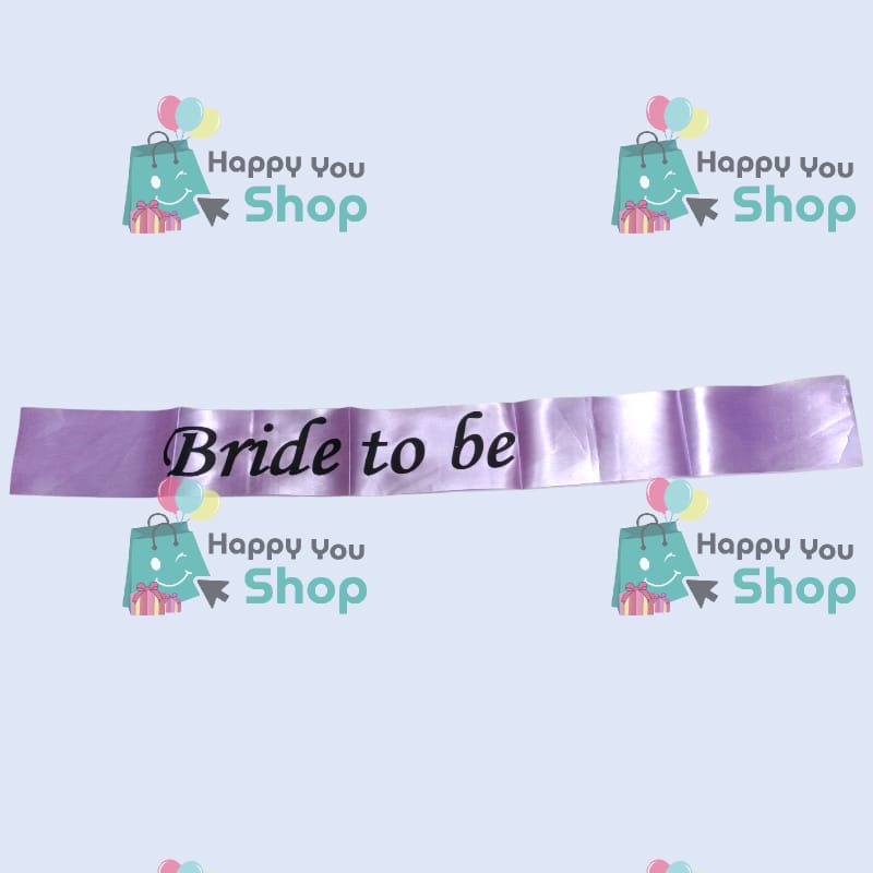 Picture of Bride To Be Exclusive Satin Sash - Random color