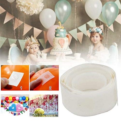 Picture of 100pcs Balloons Glue Dot Adhesive Wedding Birthday party decoration Fixed Clip ballon Dot Super Sticky Point Double Sided Stick tape