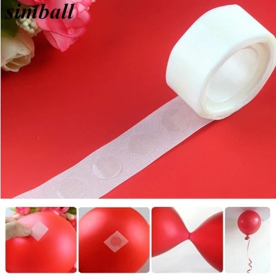 Picture of 100pcs Balloons Glue Dot Adhesive Wedding Birthday party decoration Fixed Clip ballon Dot Super Sticky Point Double Sided Stick tape